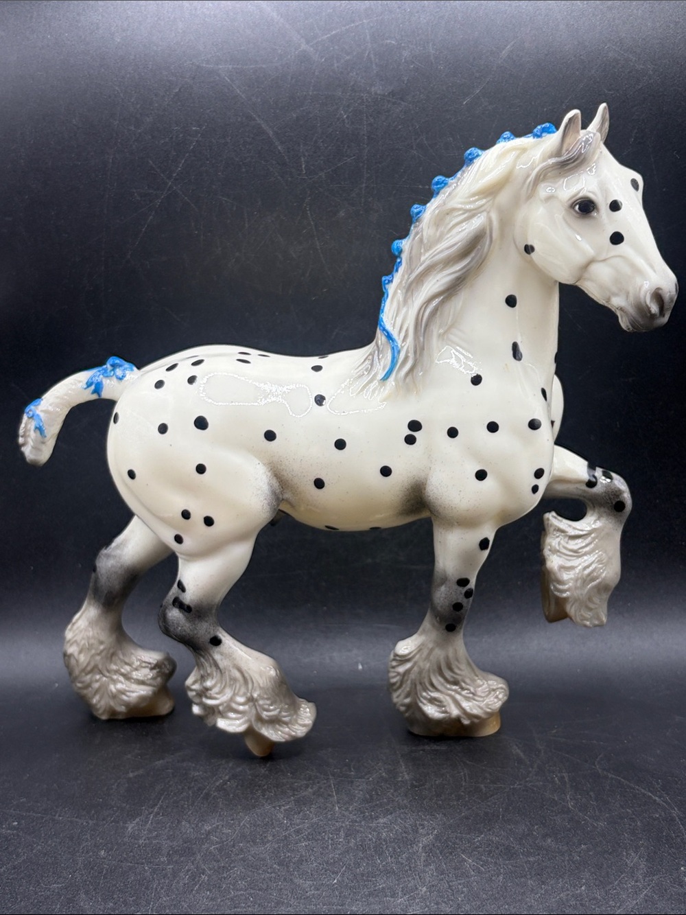 Breyer Triton Glossy Leopard Appaloosa Blue Ribbons Horse Retired Web Exclusive